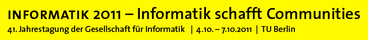 INFORMATIK 2011: 41. Jahrestagung der Gesellschaft für Informatik