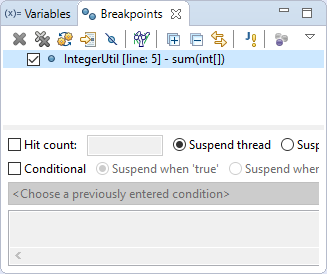 Use Breakpoints to find executions resulting in a specified state