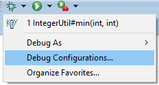 Limit execution paths by customizing the debug configuration