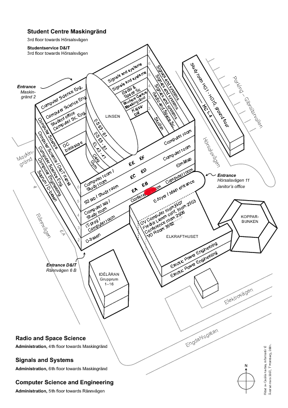 Map of the EDIT building