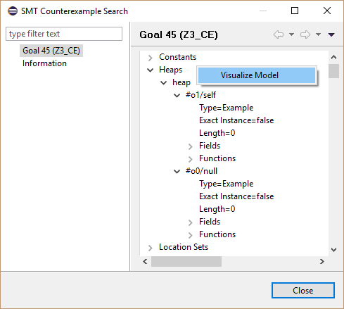 Generate a counter example