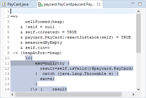 Verify a method contract