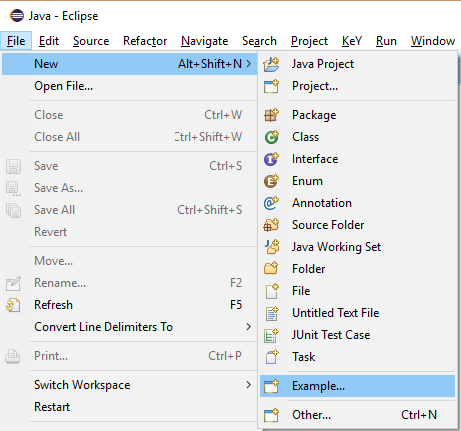 Create Java project with examples for the Symbolic Execution Debugger (Tutorial)