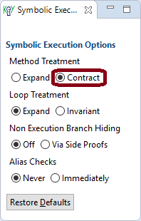 Use method contracts if the implementation of a called method is not of interest