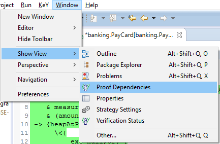 Visualize proof dependencies of a proof in the KeYIDE